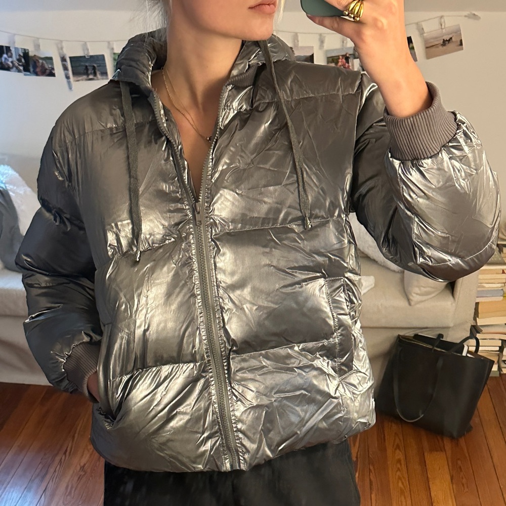 Metallic Puffer Jacket - Picture 2 of 2